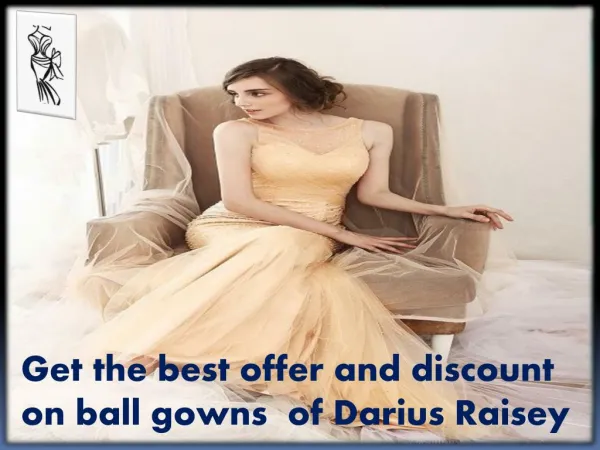 Choose fashion designer dresses from Darius Cordell