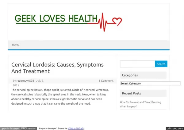 lordosis symptoms