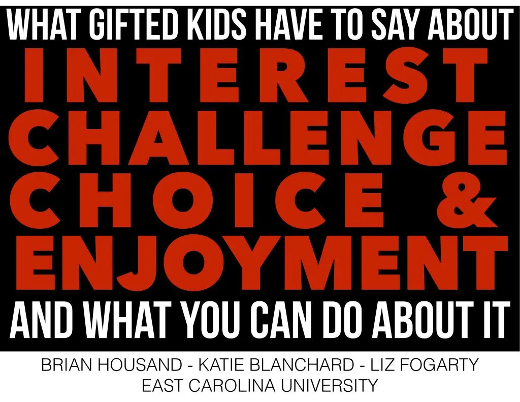 what gifted kids have to say about interest
