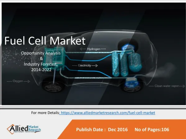 Fuel Cell Market by Type (Solid Oxide Fuel Cells, Proton Exchange Membrane Fuel Cell, Molten Carbonate Fuel Cell, Phosph