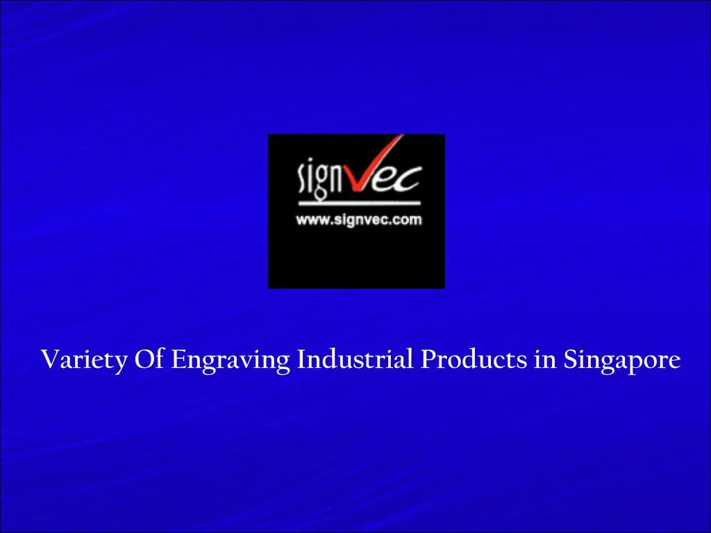 variety of engraving industrial products