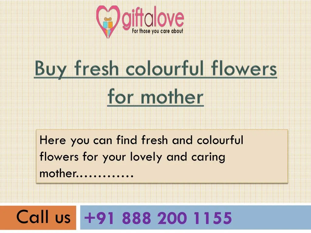 buy fresh colourful flowers for mother