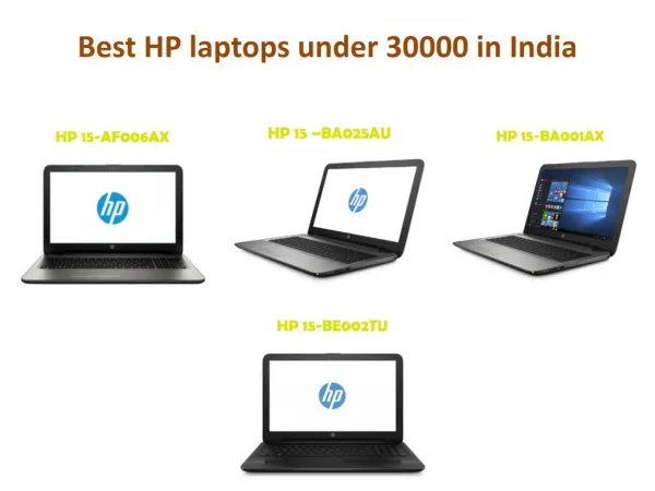 HP laptop under 30000