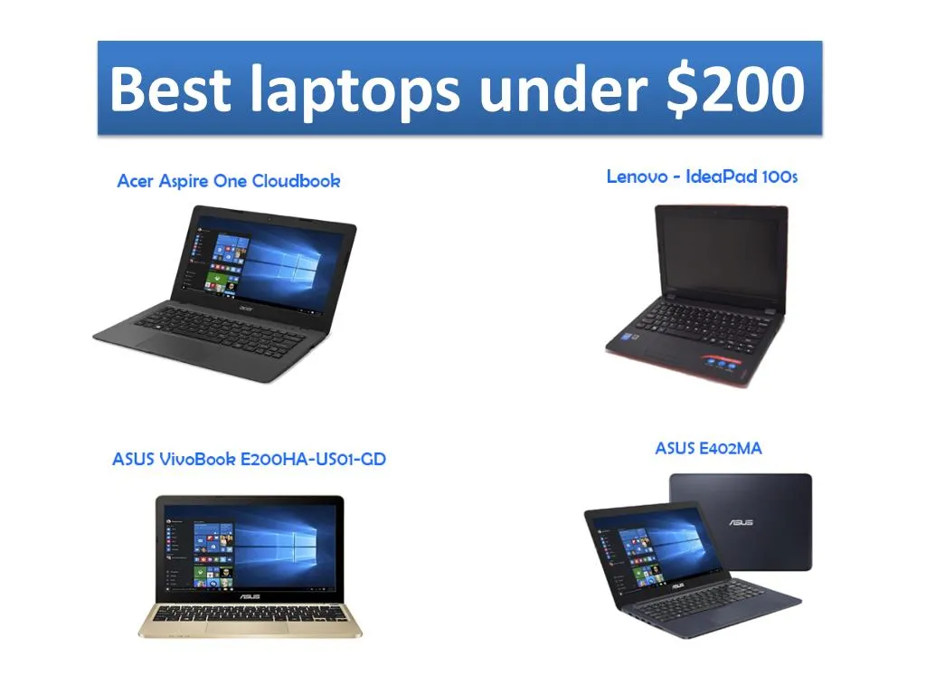 best laptops under 200