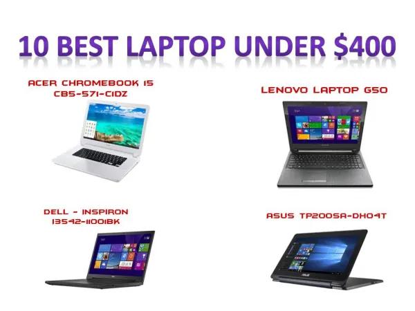 Top laptop under 400 dollars