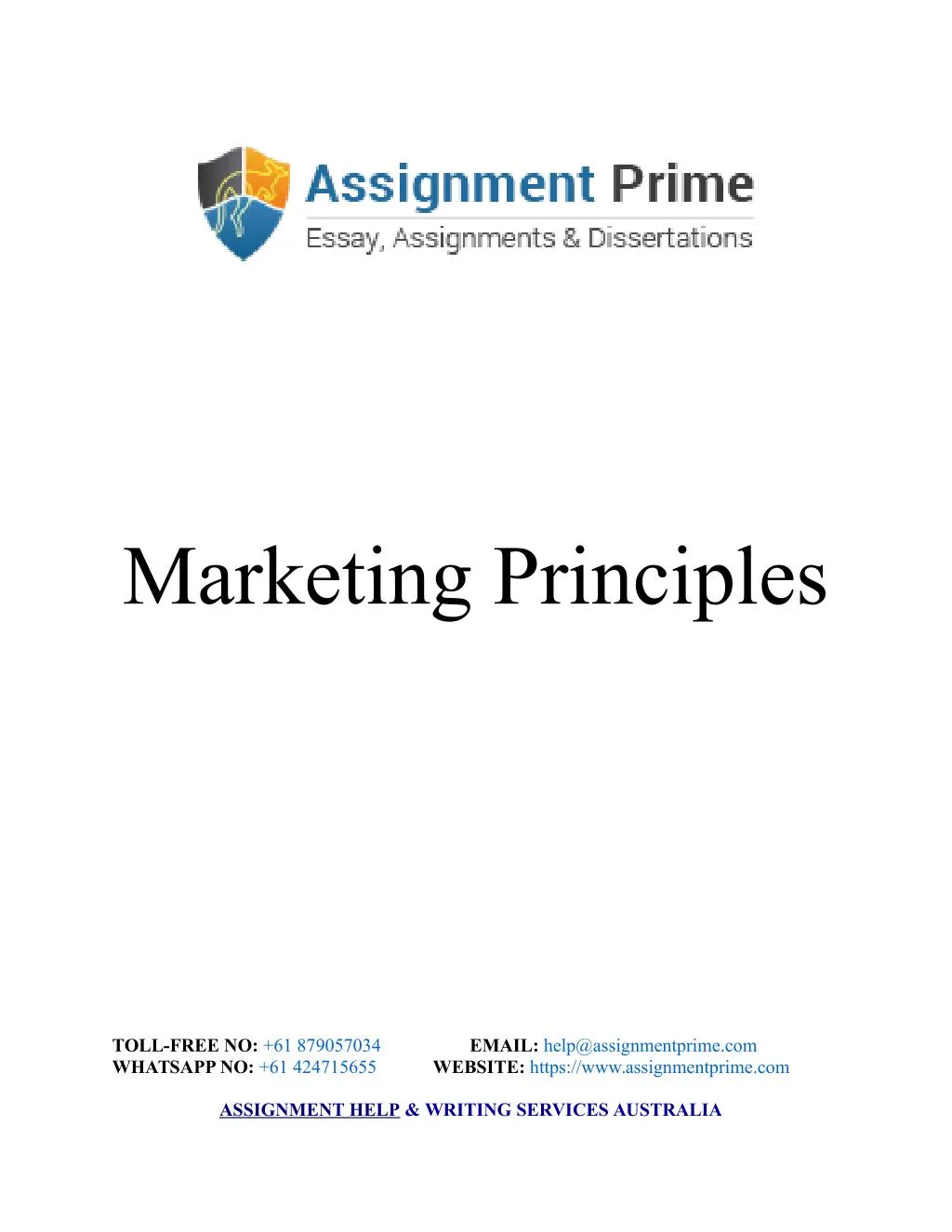 marketing principles