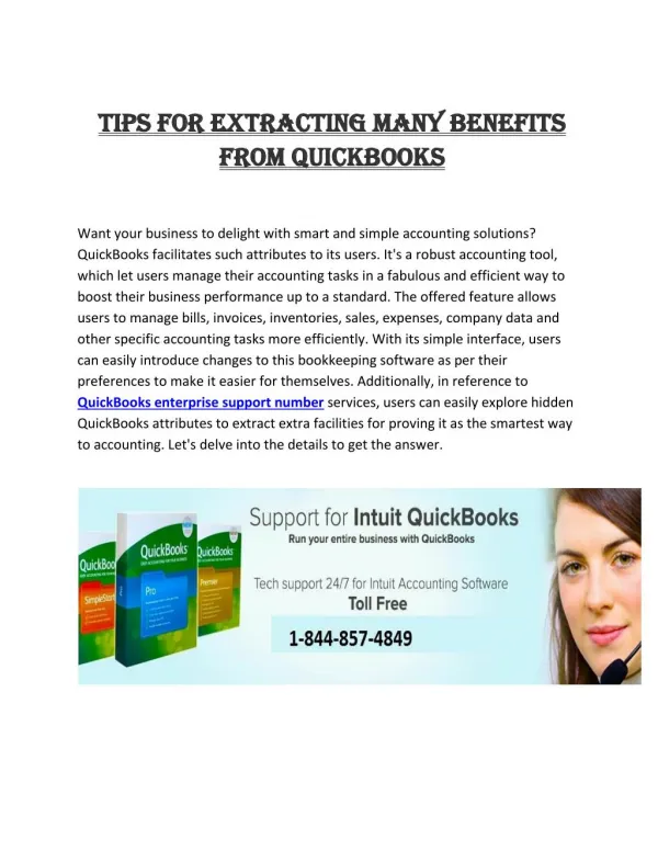 Tips For Extracting Many Benefits From QuickBooks