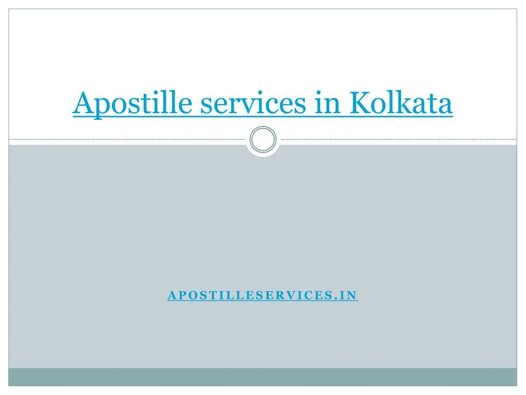 apostille services in kolkata