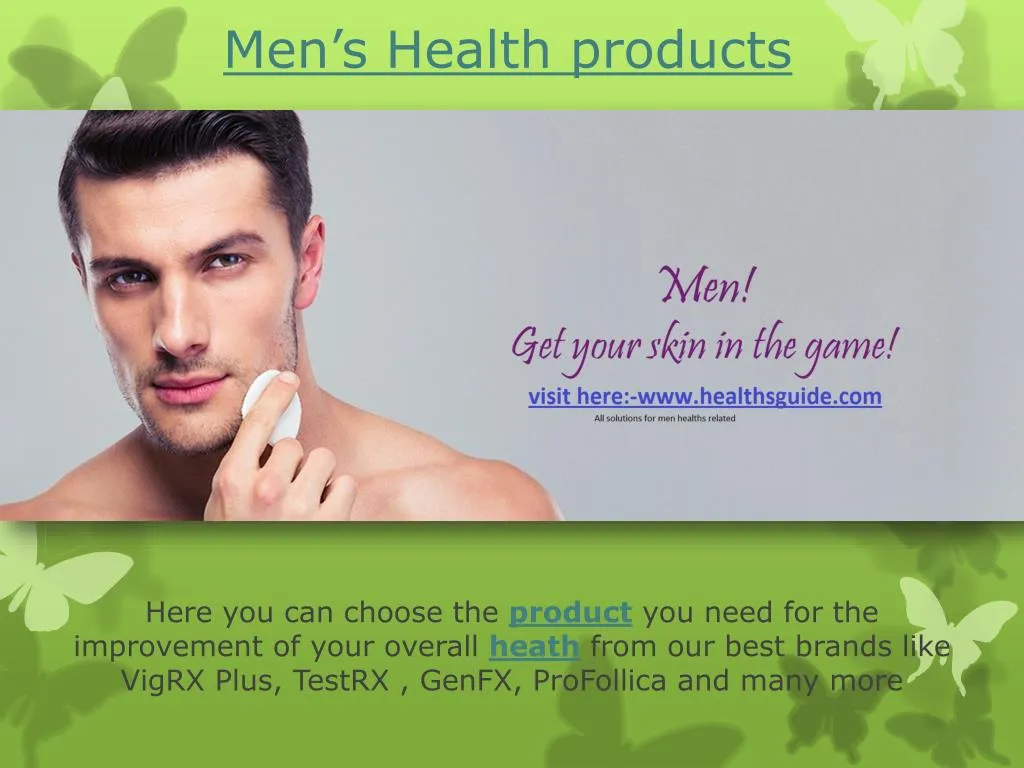 men s health products