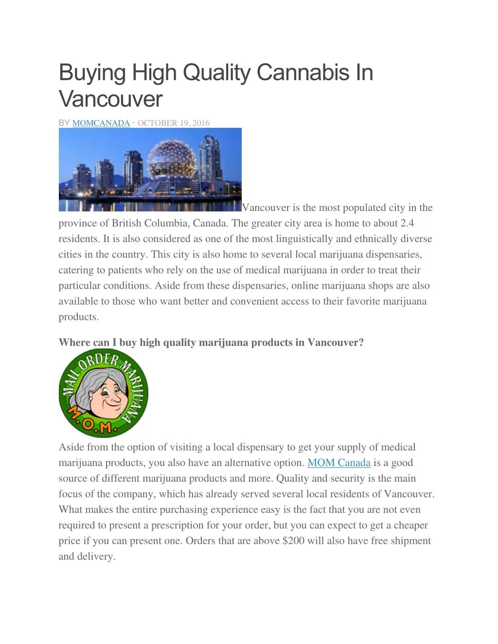 buying high quality cannabis in vancouver
