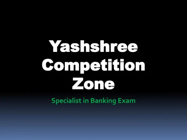 IBPS Exams Coaching Classes in Nagpur | yczbankexams | Yashshree