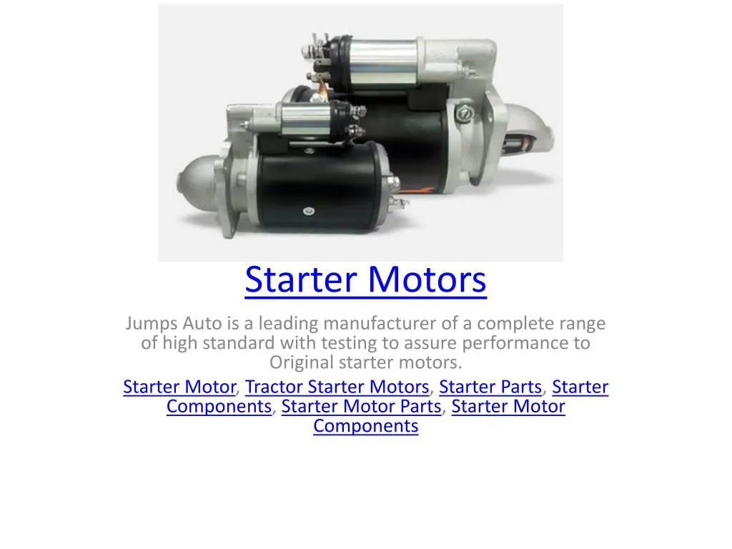starter motors