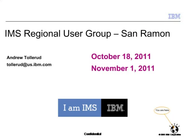IMS Regional User Group San Ramon