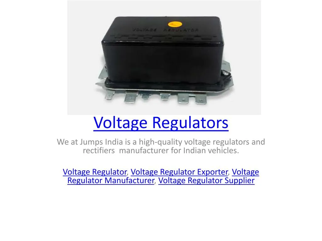 voltage regulators