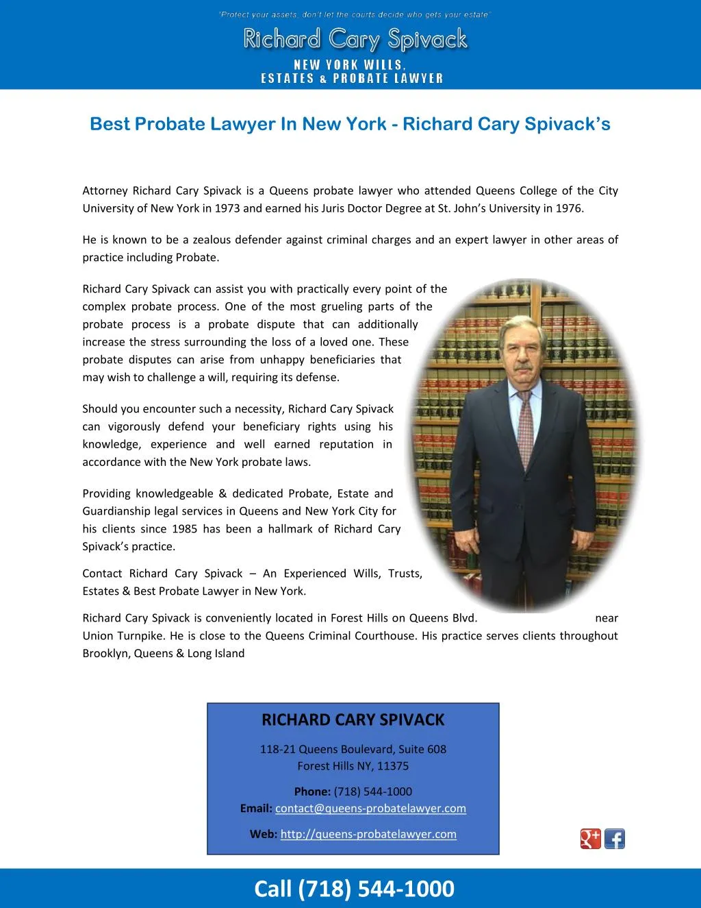 best probate lawyer in new york richard cary