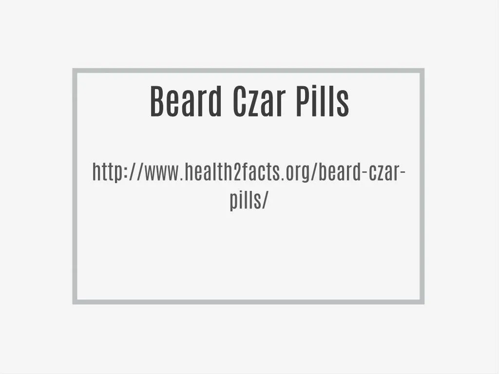 beard czar pills beard czar pills