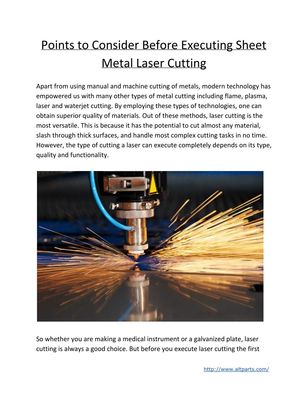 points to consider before executing sheet metal