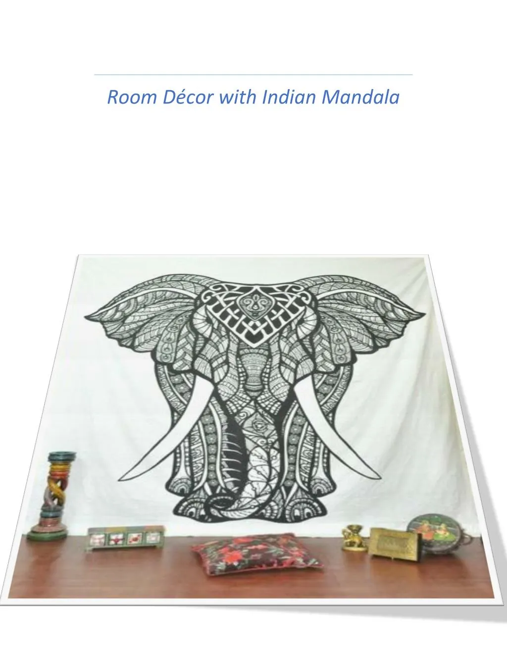 room d cor with indian mandala