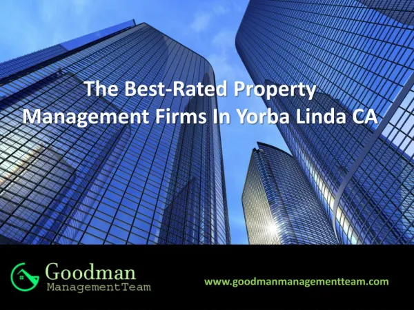 The Best-Rated Property Management Firms In Yorba Linda CA