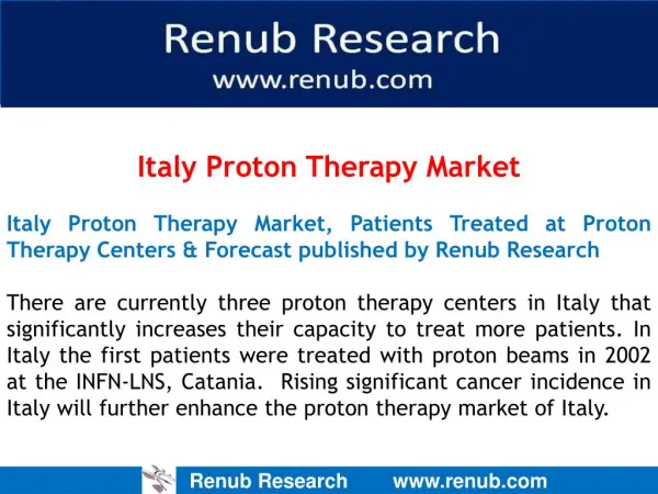 Italy Proton Therapy Market Forecast