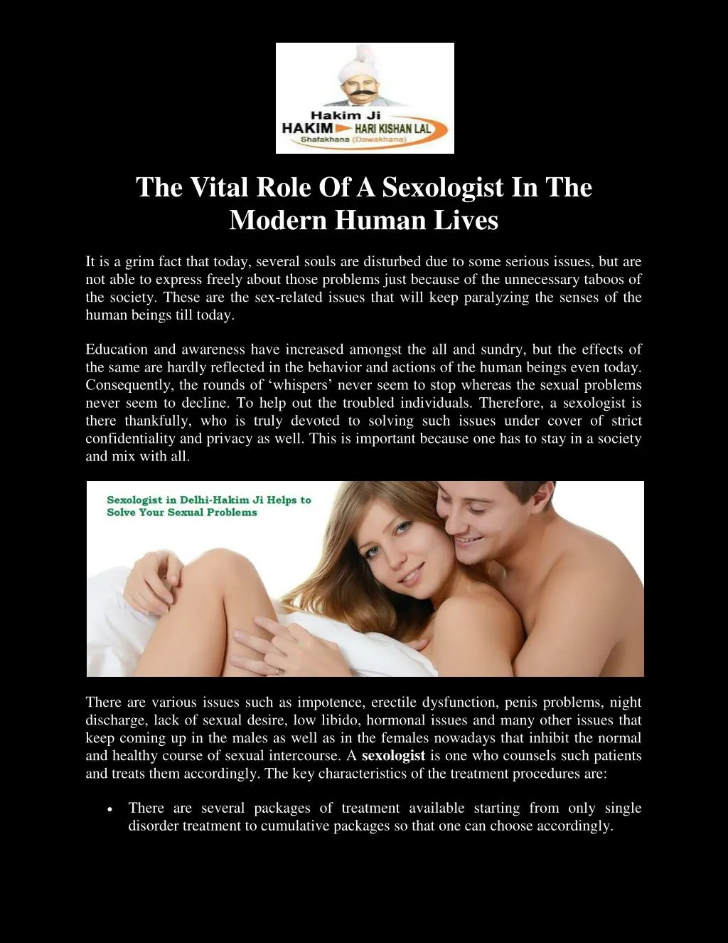 the vital role of a sexologist in the modern