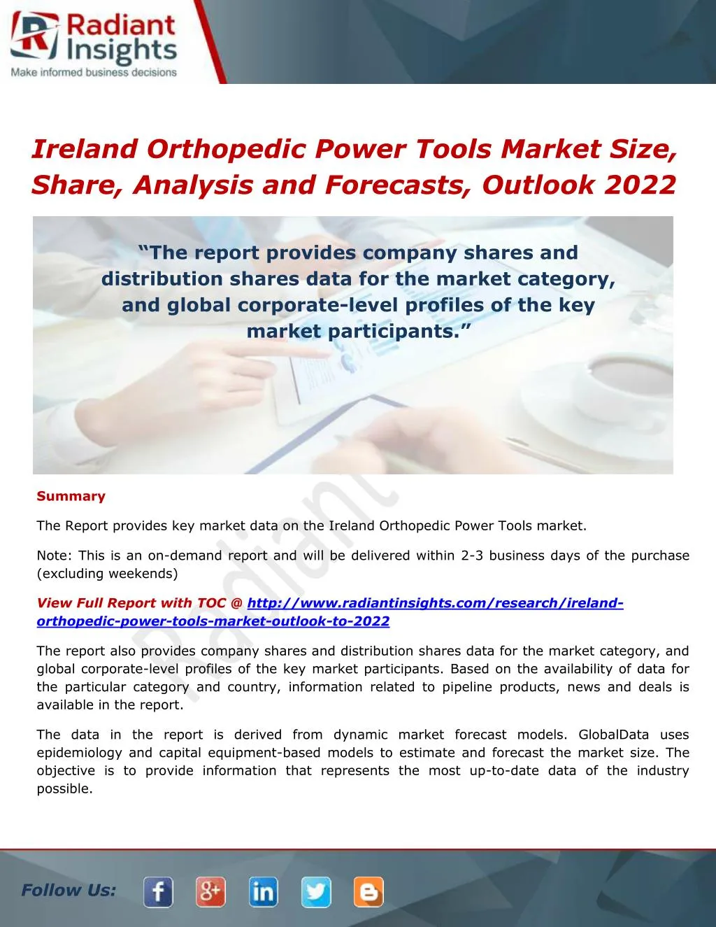 ireland orthopedic power tools market size share