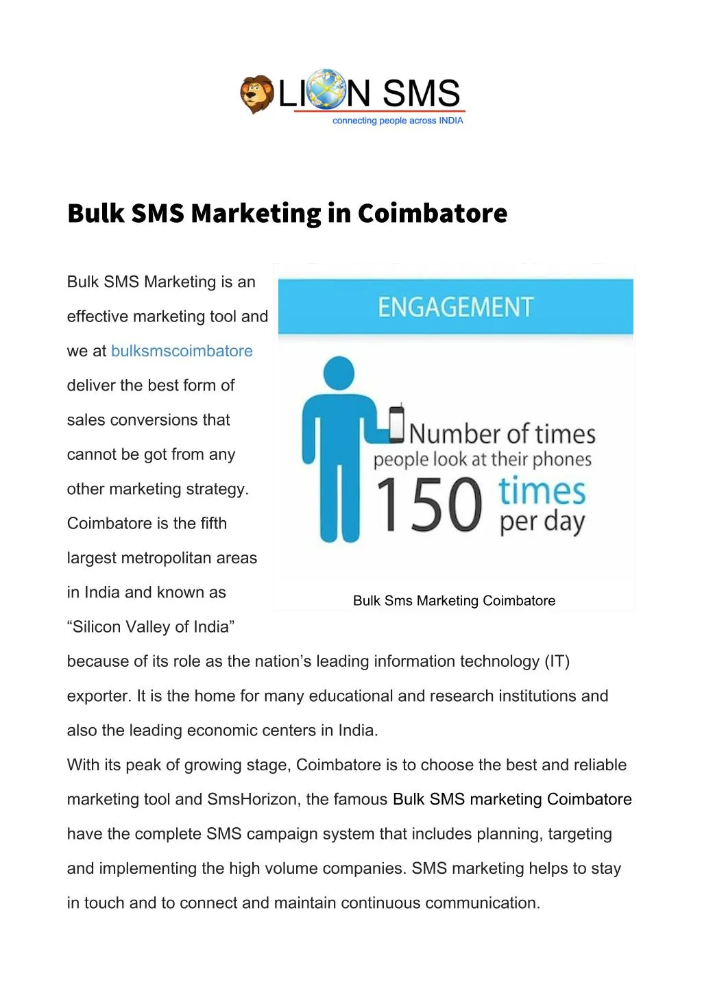 bulk sms marketing in coimbatore