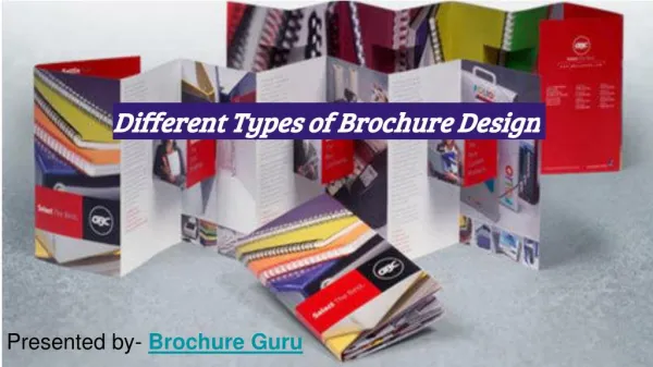 Different Types of Professional Brochure Designs