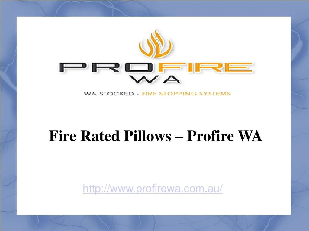 fire rated pillows profire wa