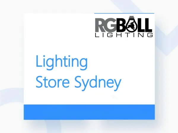 Lighting Store Sydney - RG Bull Lighting
