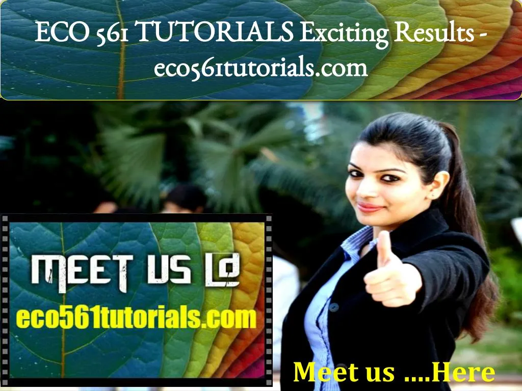 eco 561 tutorials exciting results