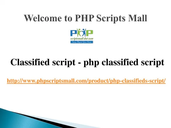 Classified script, php classified script, classified ad script php