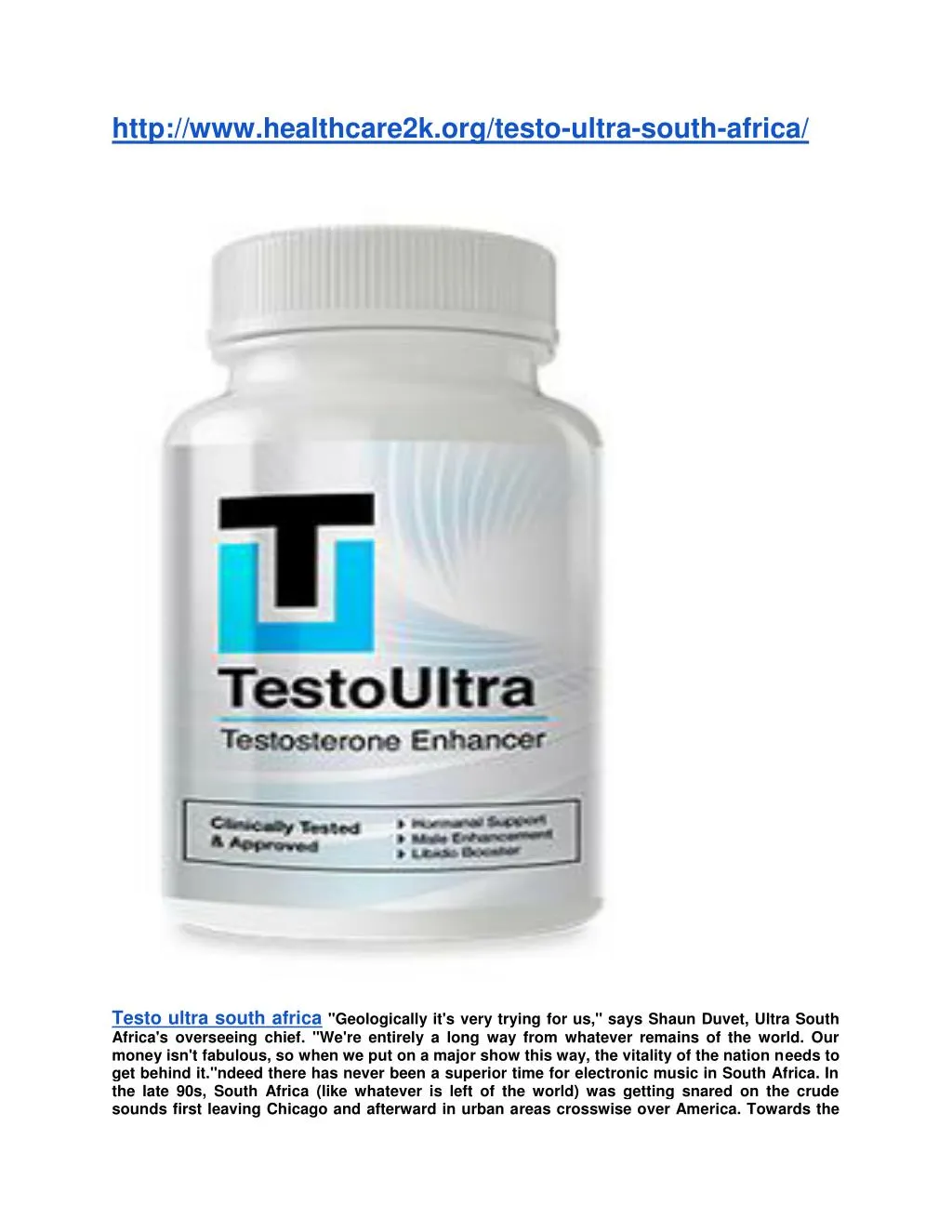 http www healthcare2k org testo ultra south africa