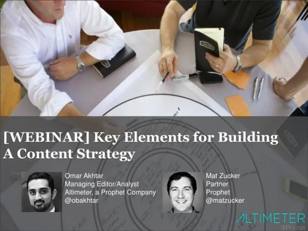 [WEBINAR] Key Elements for Building A Content Strategy