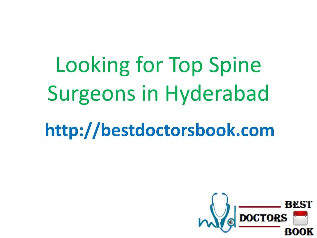 looking for top spine surgeons in hyderabad