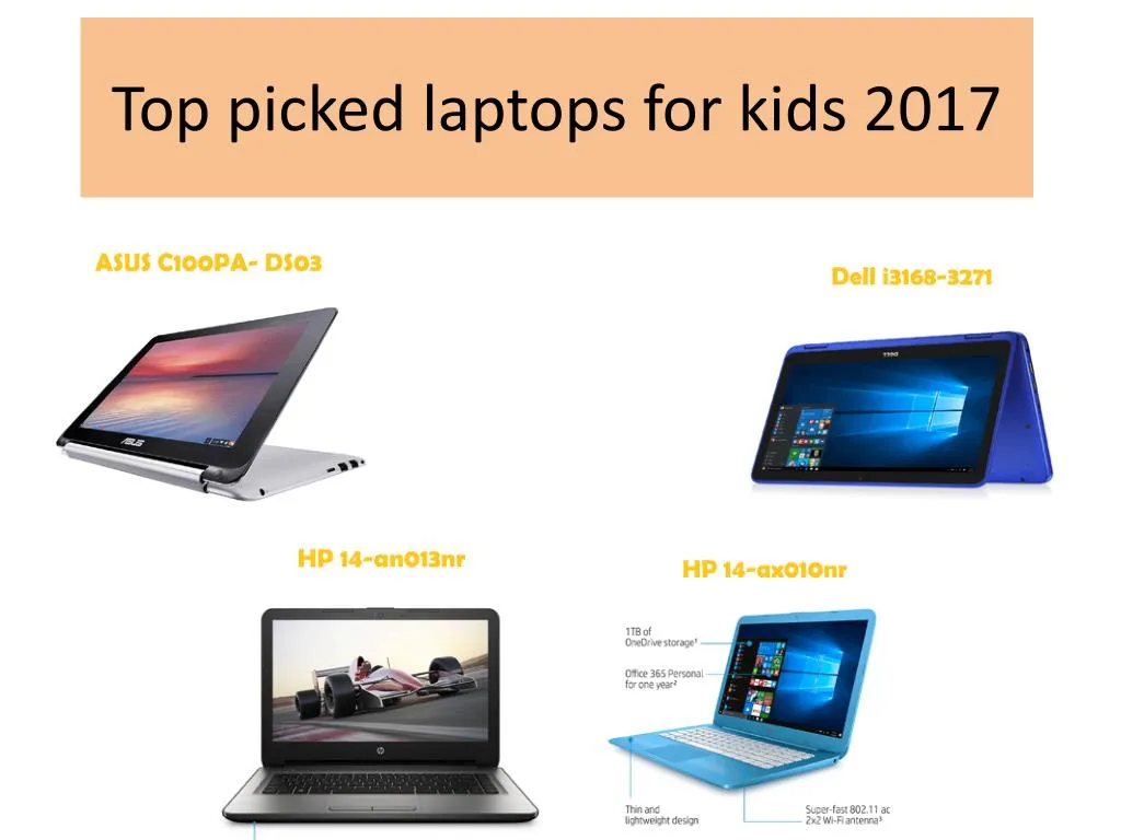 top picked laptops for kids 2017