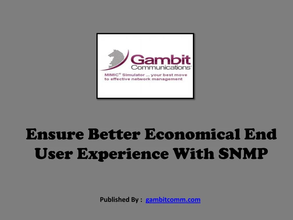 ensure better economical end user experience with