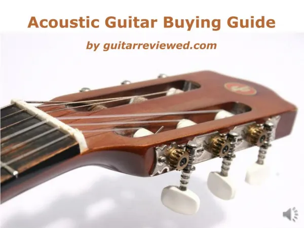 Best Acoustic Guitar Buying Guide