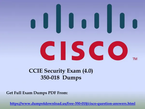 Get Cisco New & Updated 350-018 Exam Questions - Dumps4Download