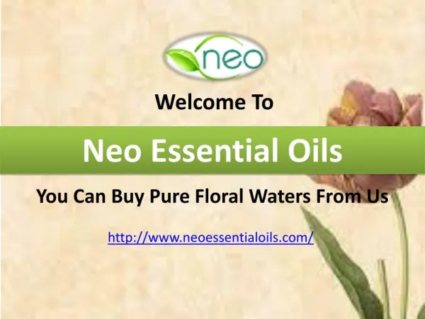 You Can Buy Pure Floral Waters From Us