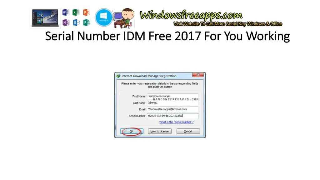 serial number idm free 2017 for you working