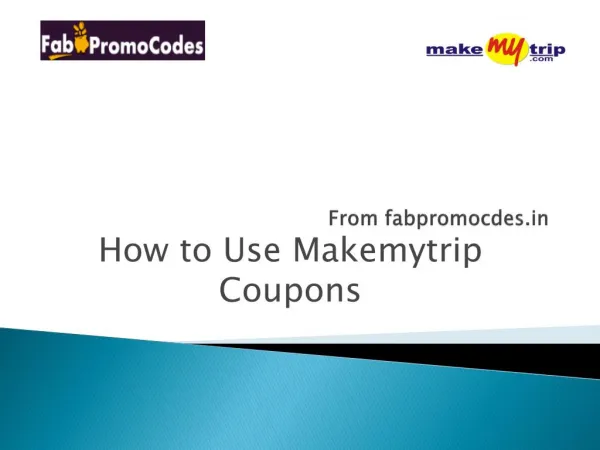How to Use Makemytrip Coupons
