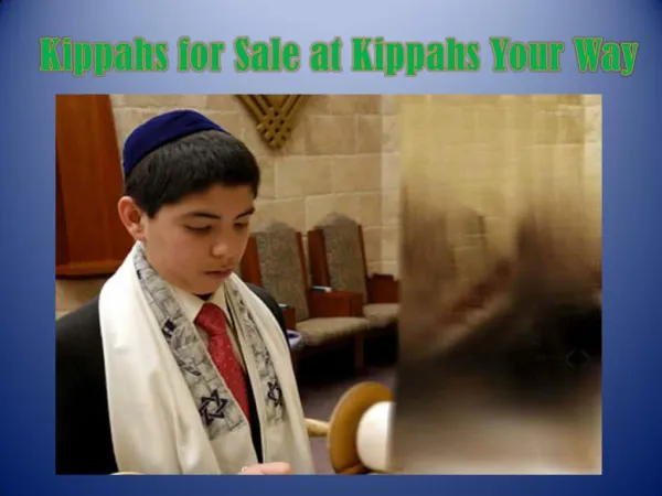 Kippahs for Sale at Kippahs Your Way