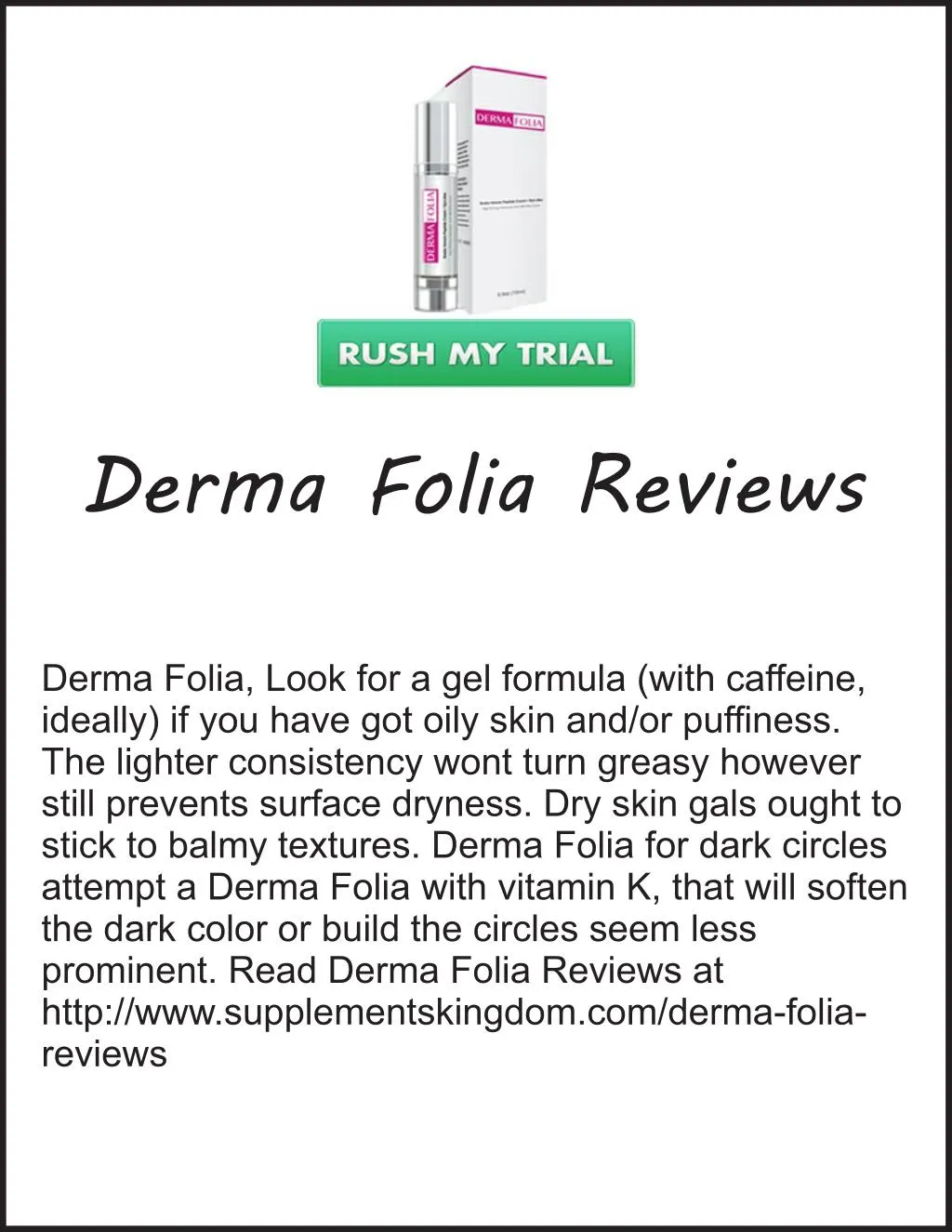 derma folia reviews