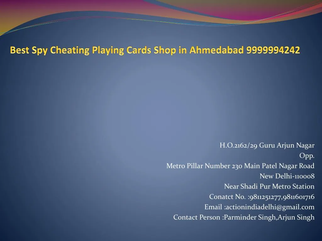 best spy cheating playing cards shop in ahmedabad 9999994242