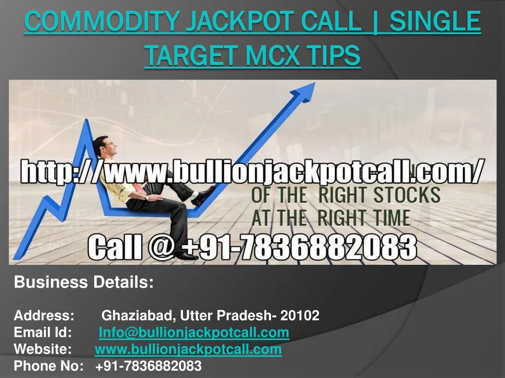 commodity jackpot call single target mcx tips