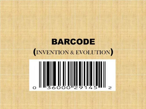 Barcode invention & evolution