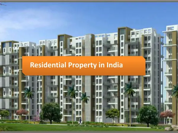 residential property in India