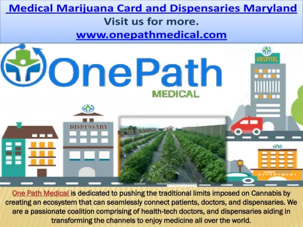 Maryland Medical Marijuana Card and Dispensaries
