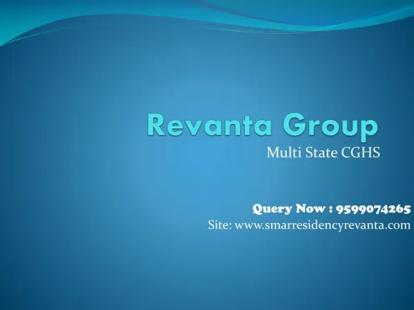 Revanta Smart Residency l zone project